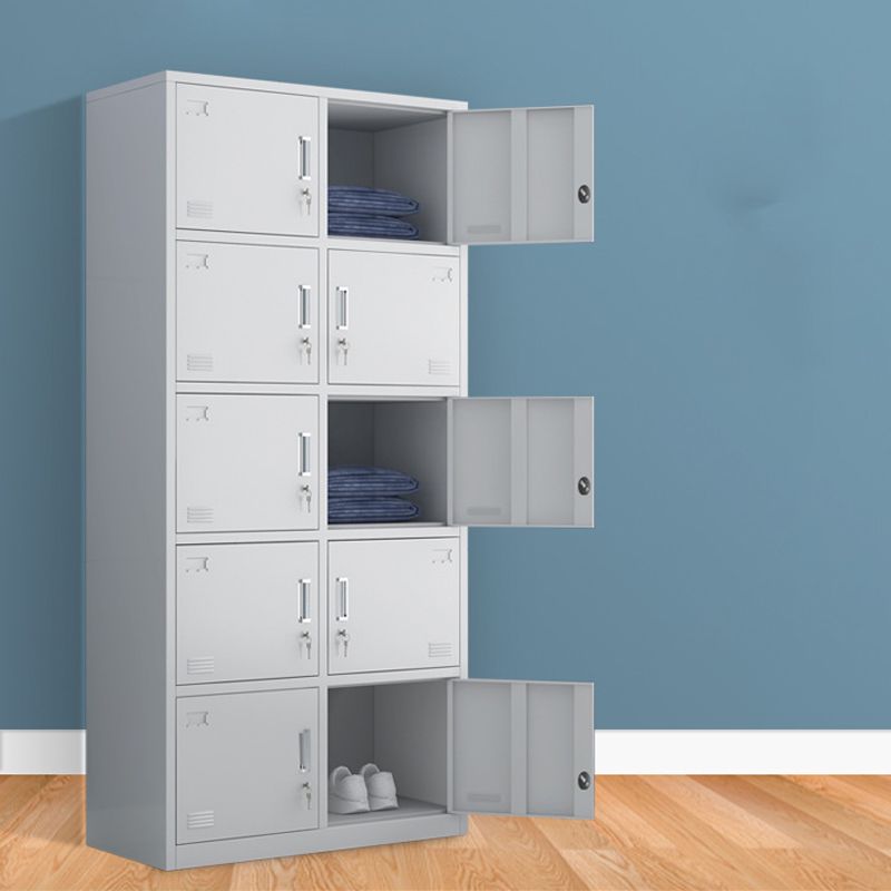 Contemporary Style Wardrobe Metal Wardrobe Closet with Doors