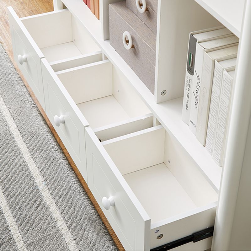 Modern Style Bookcase Engineer Wood Closed Back Bookshelf for Home Office