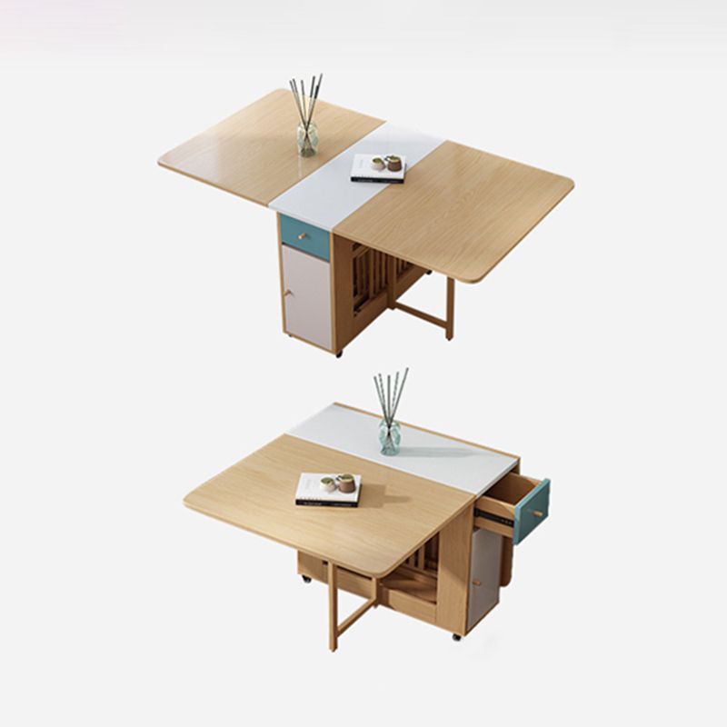 Mid-Century Modern Dining Room Table Pedestal Dining Table for Home Kitchen Dinner