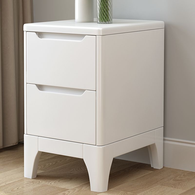 Solid Wood Night Table Contemporary Bed Nightstand for Bedroom