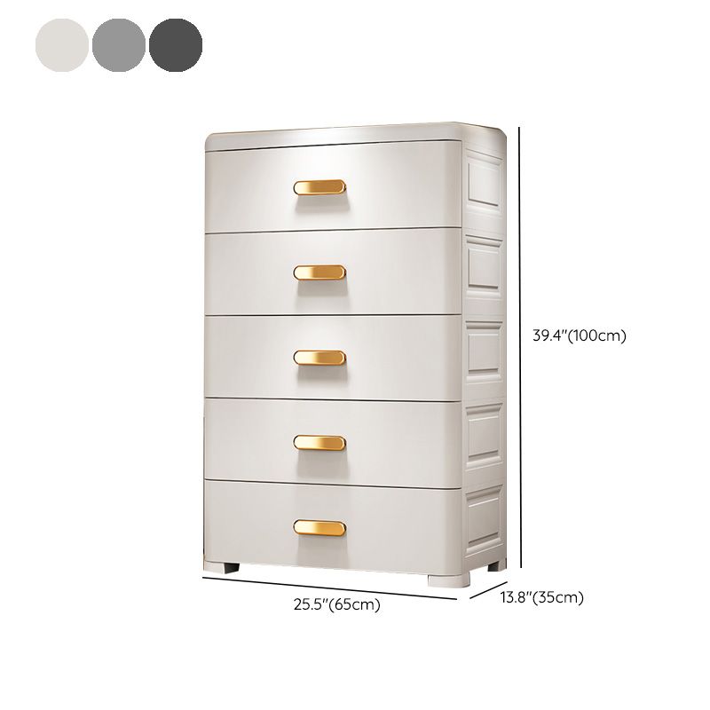Rectangular Plastic Wardrobe Teen Style Bedroom Storage Cabinet