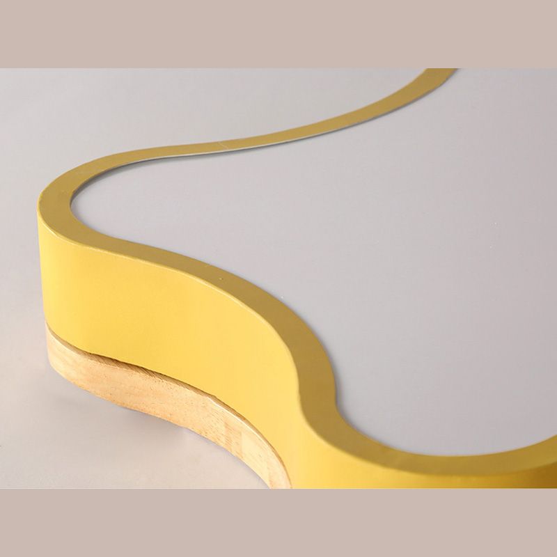 Lampe LED étoile à cinq branches, plafonnier encastré avec abat-jour en acrylique blanc pour chambre à coucher