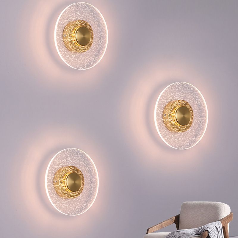 Simple Wall Lighting Fixture Circle Wall Light Sconce for Bedroom