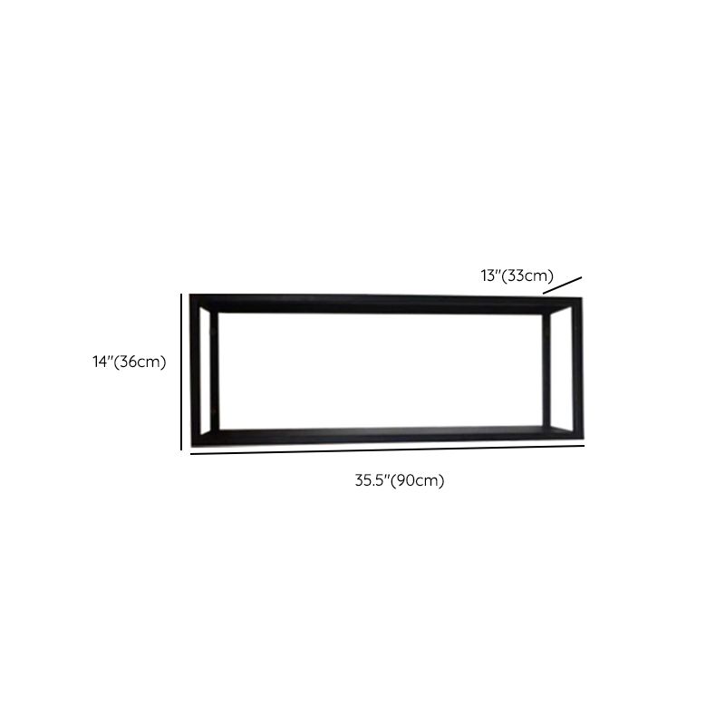 Wall Mounted Metal Bookshelf Modern Floating Bookcase with 1 Shelf