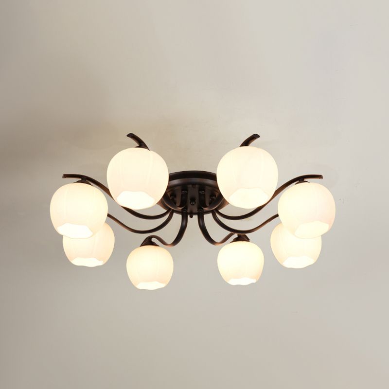 Dekorative Unterputzleuchte aus Glas für das Wohnzimmer