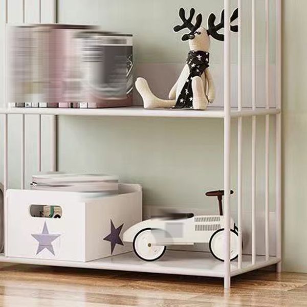 Metal Open Back Standard Bookcase Scandinavian Style Book Shelf