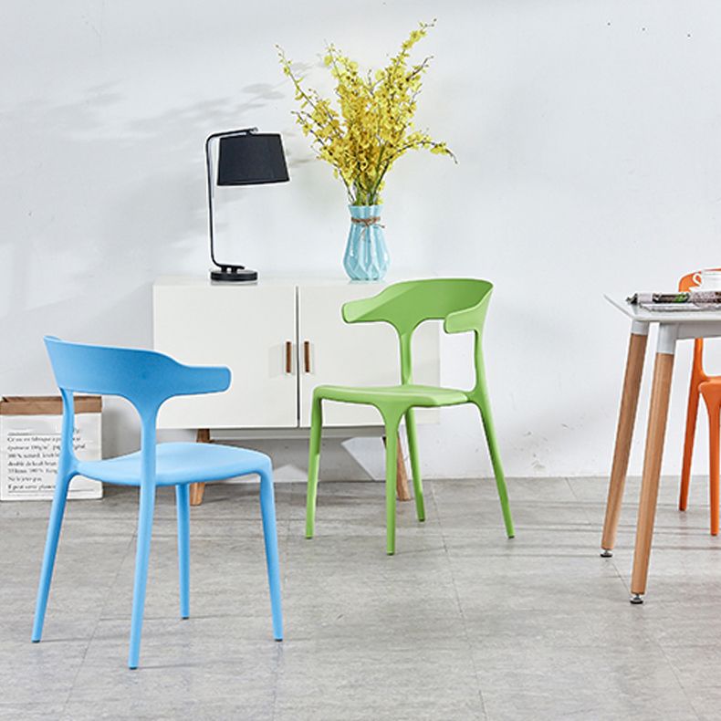 Plastique moderne Open Doss Dining Claid 30 "H Chaise de salle à manger pour chambre de restaurant