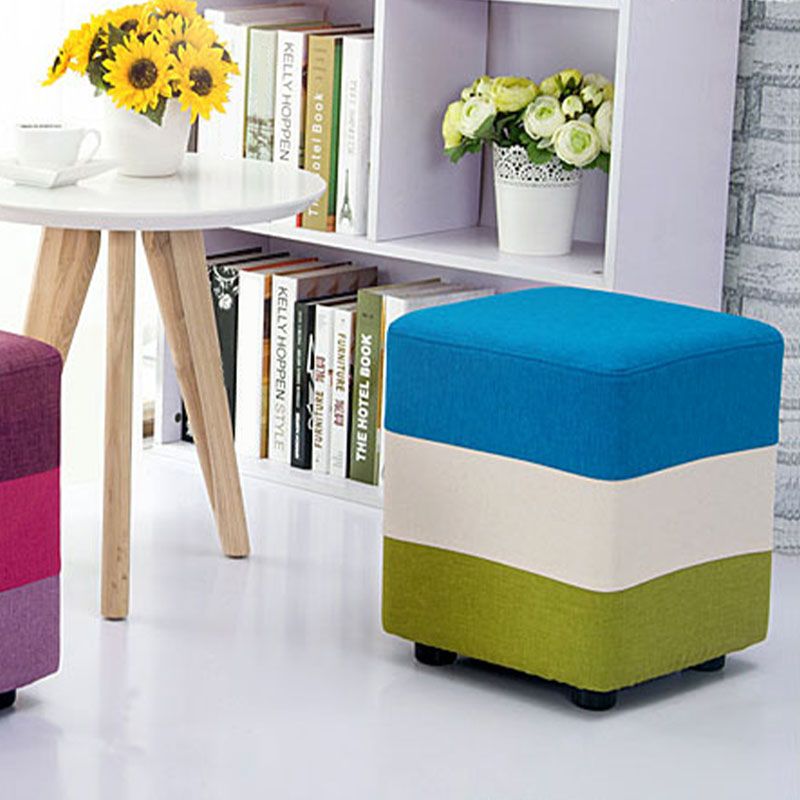 Fabric Standard Stool Contemporary Simple Upholstered Ottoman