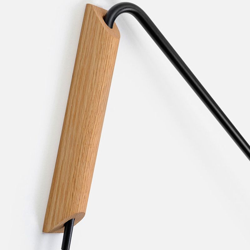 Metal Wall Lamp Industrial Style 1-light Shape Wall Mounted Lighting for Bedroom