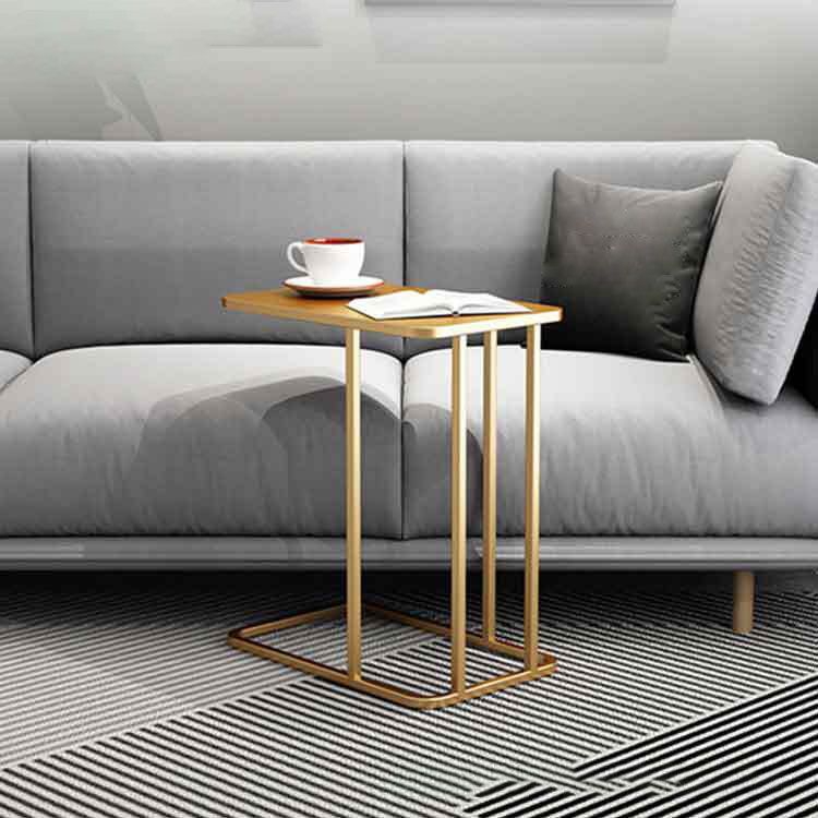23.83" Tall Contemporary Style Side End Table Metal C Sofa Side Accent Table