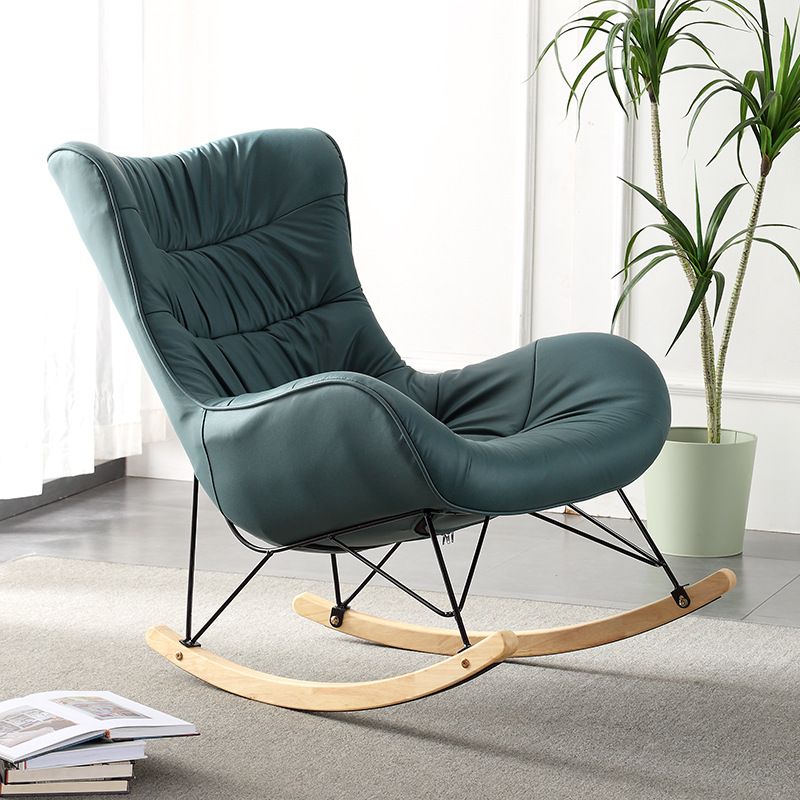 Modern Indoor Sofa Rocking Chair Nursery Rocking Chair with Ottoman