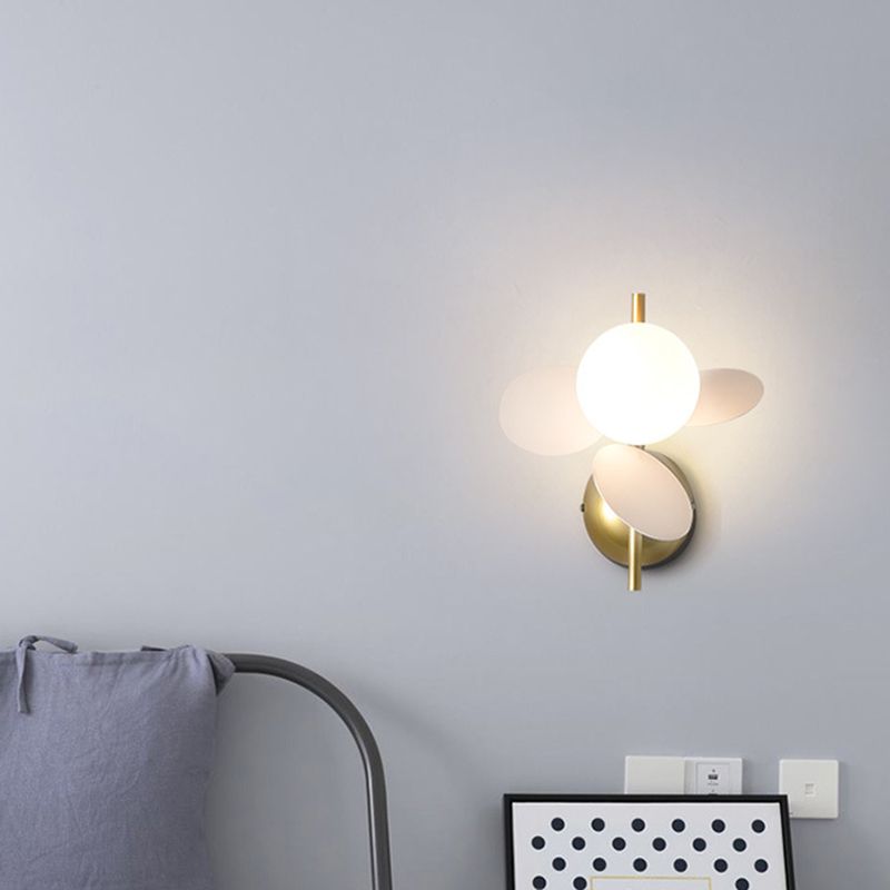 Ronde slaapkamer wandmontage verlichting metalen Noordse stijl wand gemonteerd verlichtingsarmatuur