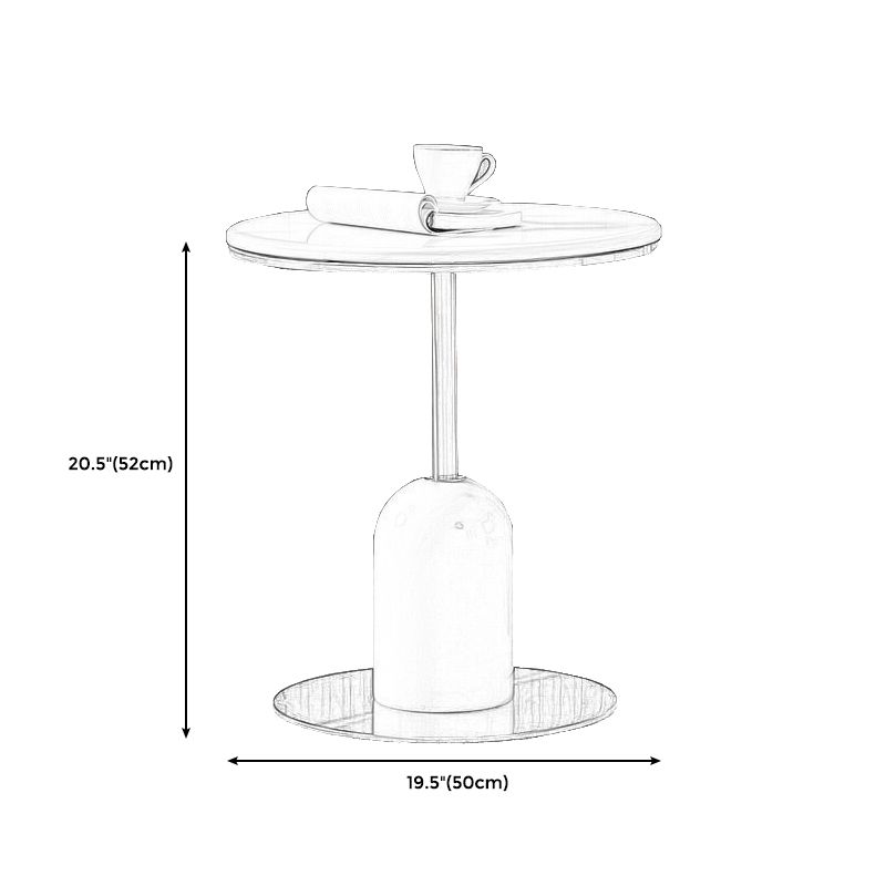 Gorgeous Square Steel Trestle End Table with no Wheel for Living Room