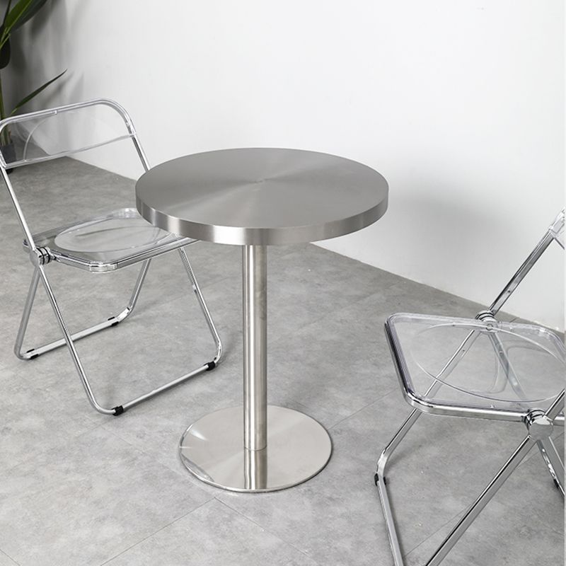 Mid-Century Modern Cocktail Table Pedestal 1 Single Coffee Table