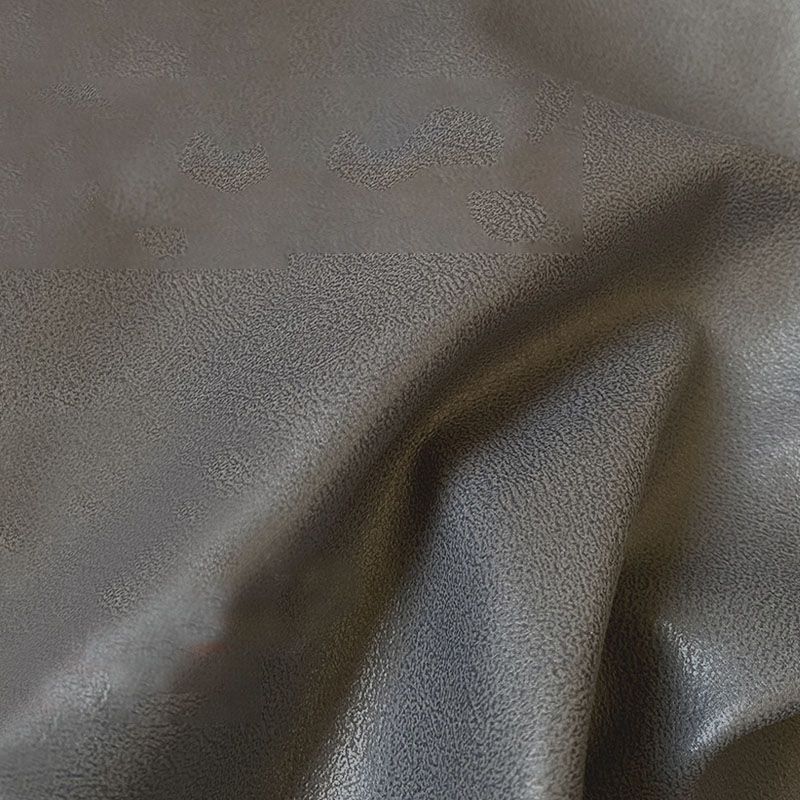 Rectangular Contemporary Ottoman Leather Foot Stool with Black Legs