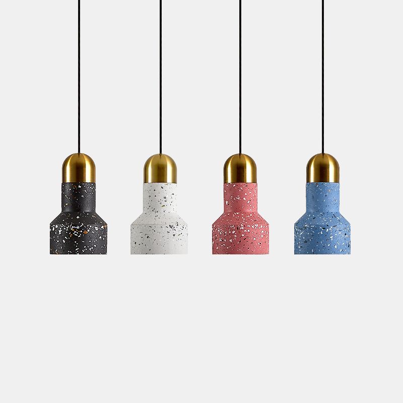 Zaklampvormige woonkamer naar beneden verlichting Terrazzo 1 bol Noordse plafond hanger lamp