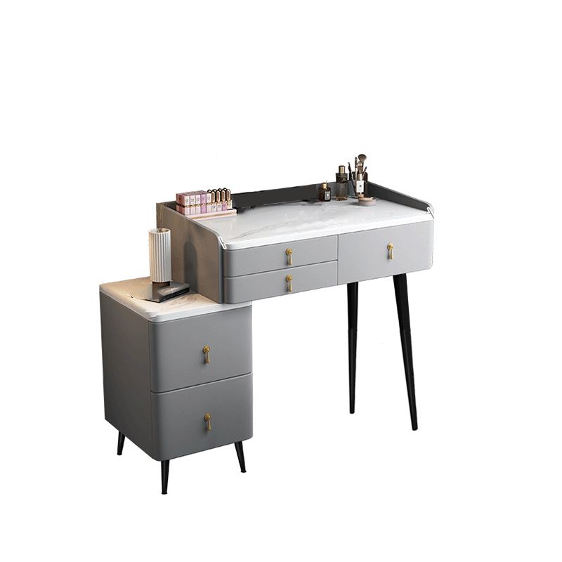 Bedroom Make-up Vanity 31.50" High Modern Dressing Table with 5 Drawers