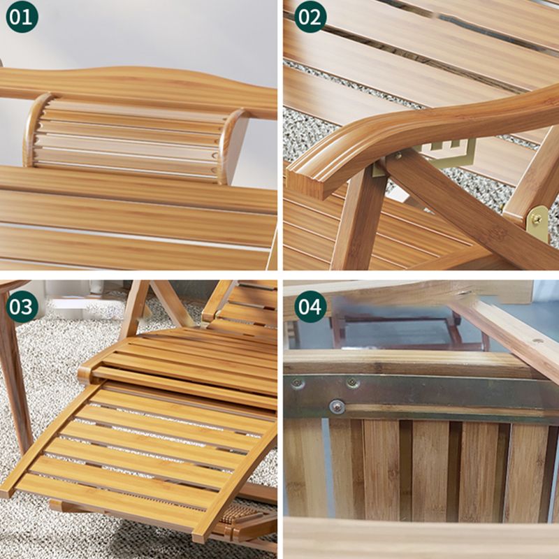 Contemporary Rocking Chair Bamboo Frame Spindle Backrest Indoor Rocking Chair