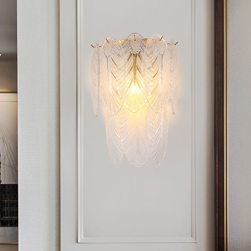 Geometric Sconce Light Fixture Modern Crystal Wall Light for Bedroom