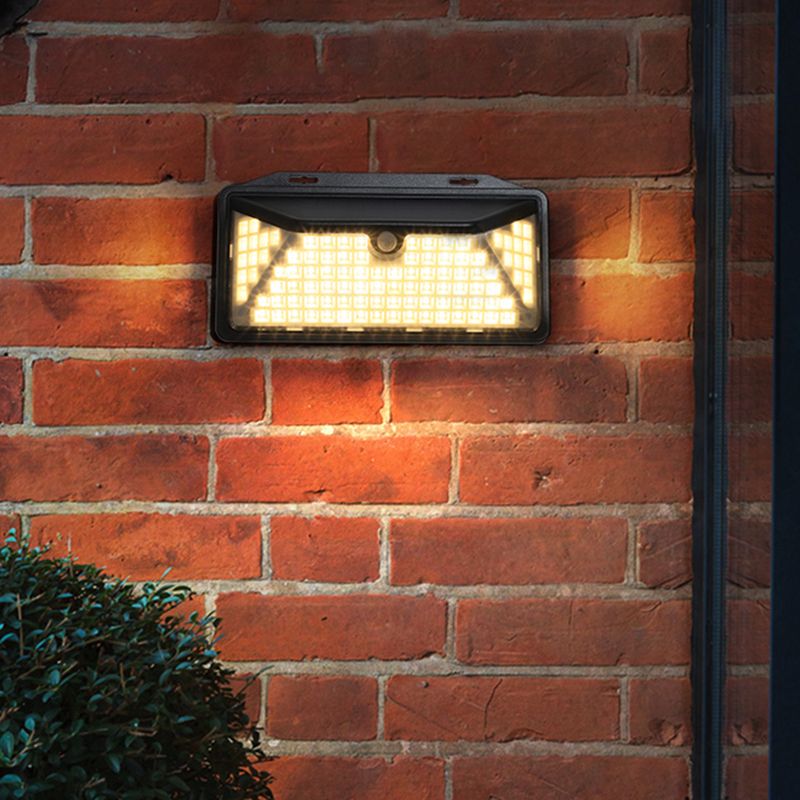 Moderno semplice rettangolo a parete rettangolo montato a parete lampada da parete in alluminio a 1 luce per giardino