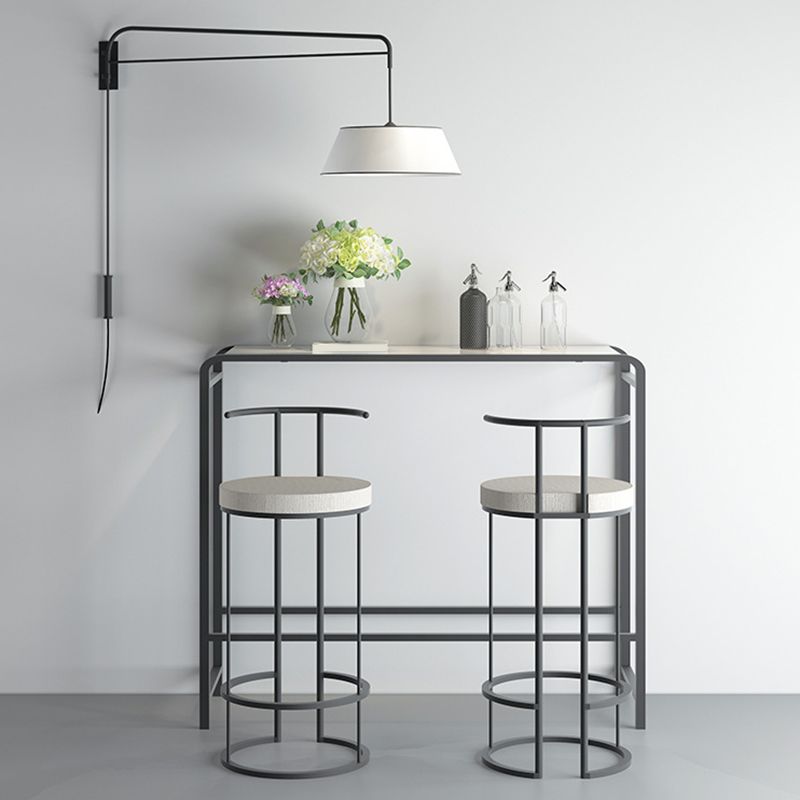 Industrial Bar Table Bar Height Rectangle Pub Table for Indoor and Breakroom