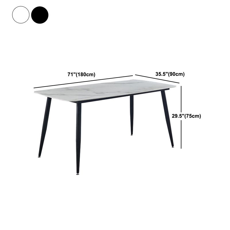 Modern Sintered Stone Dining Table Set 1/2/7 Pieces Home Dining Room Set