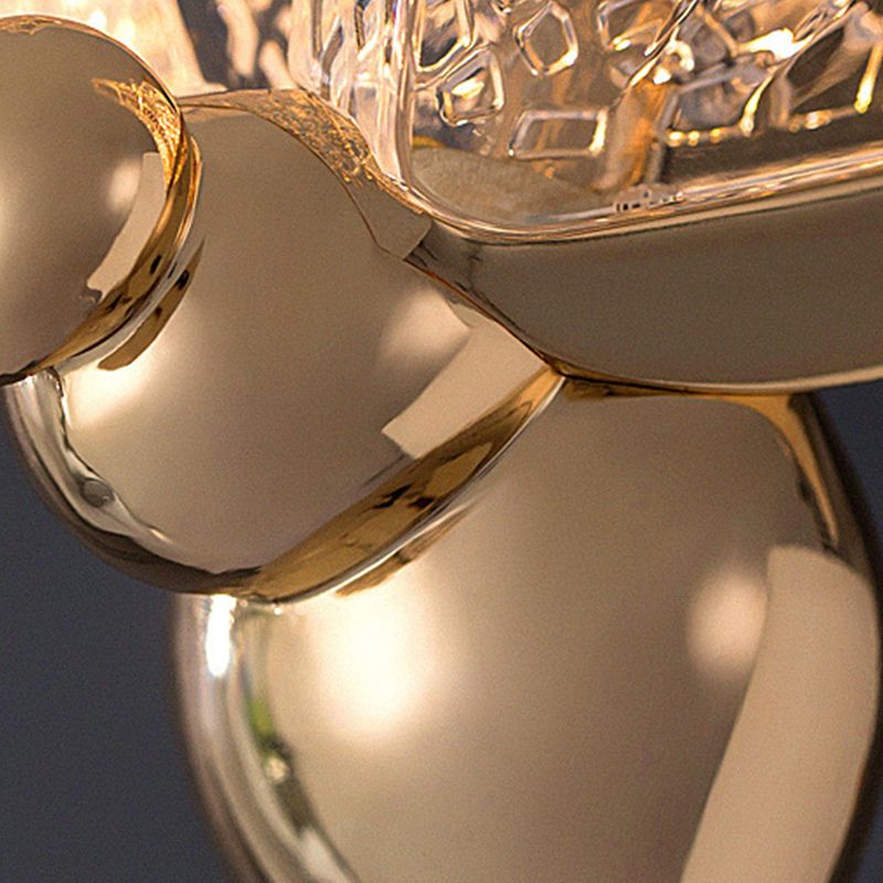 Butterfly Shape Metal Hanging Light Modern Style Multi Lights Cluster Pendant