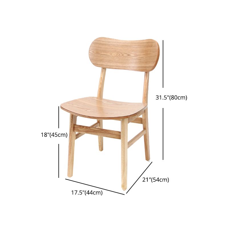 1/2/5 Pcs Oak Wood Modern Dining Set with Rectangle Table Dinette Set