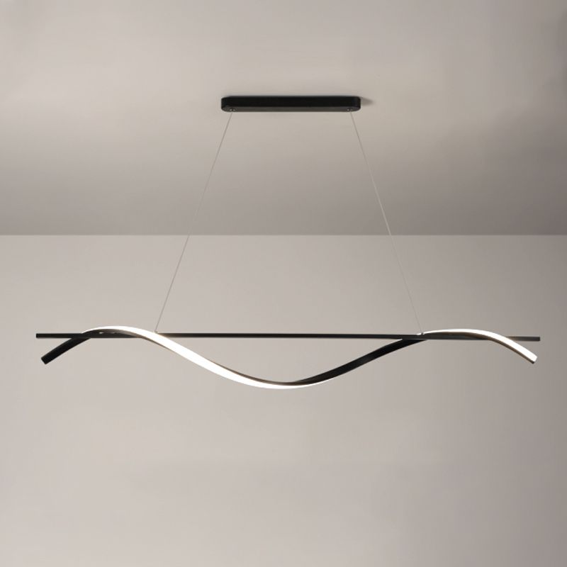 Lineaire kroonluchter eiland kroonluchter licht moderne metalen kroonluchter verlichtingsarmaturen