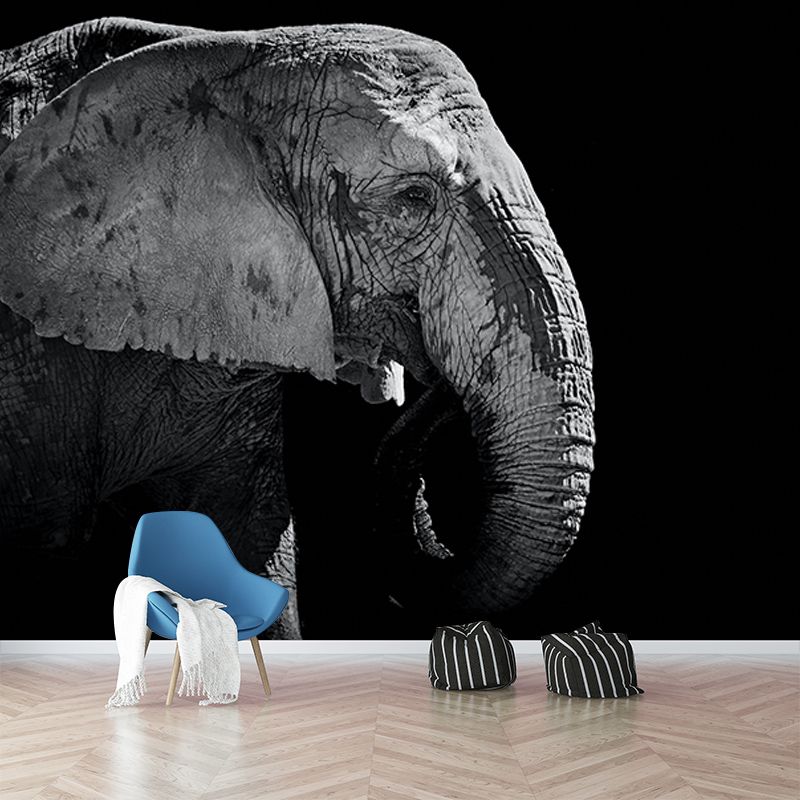 Contemporary Style Wild Animal Mural Horizontal Photography Sitting Room Wall Mural