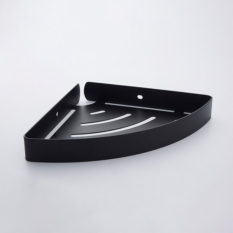 Silver/Black Bathroom Accessory Set Modern 1/2/3 - Piece Bath Shelf