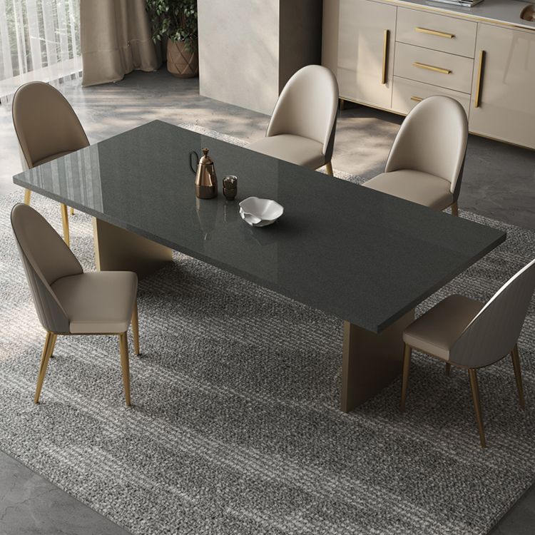 5/7 Piece Double Pedestal Rectangle Shape Dining Furniture Set