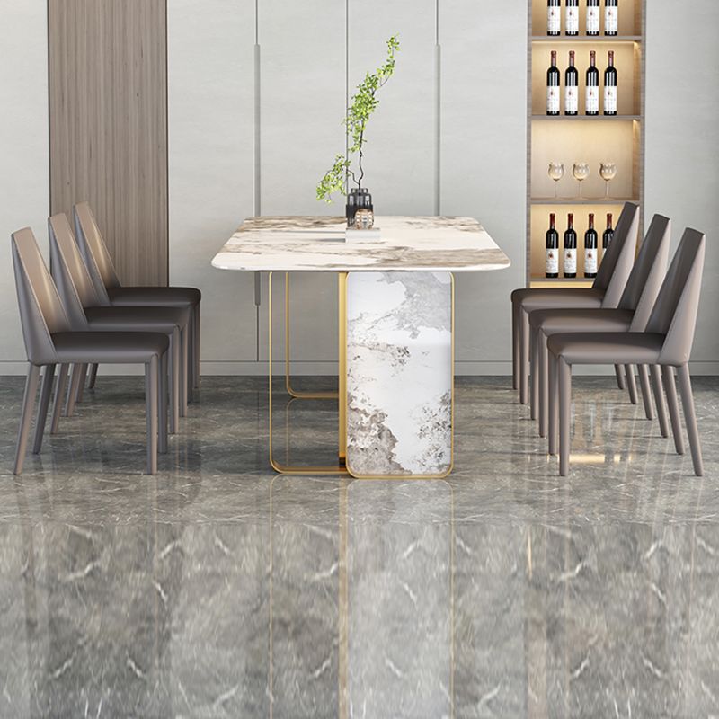 Silla auxiliar para el hogar de estilo moderno, silla de comedor tapizada con respaldo sólido (juego de 2)