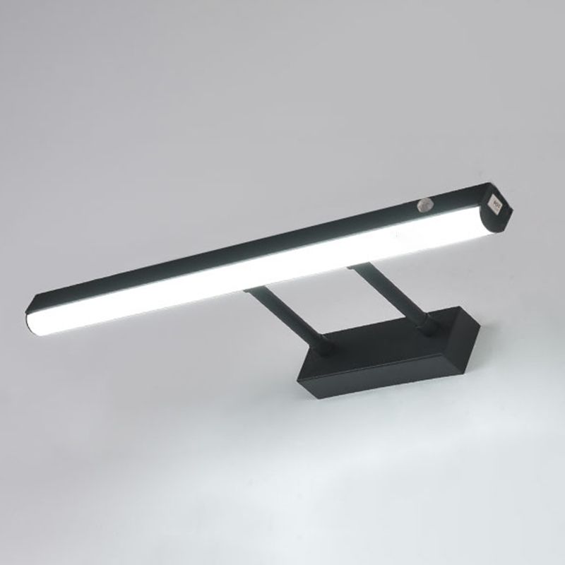 Linear Shape Wall Lighting Modern Style Metal 1 Lights Sconce Lamp for Bathroom