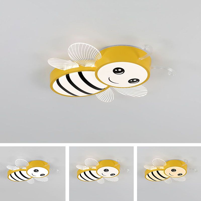 Kinder kreative Bienendecke Licht Schmiedeeisen Deckenbefestigung mit Acrylatschatten