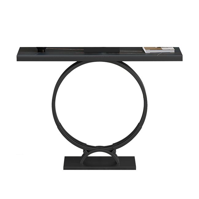 11.81" W Glam Rectangle Console Accent Table Antique Finish Console Sofa Table