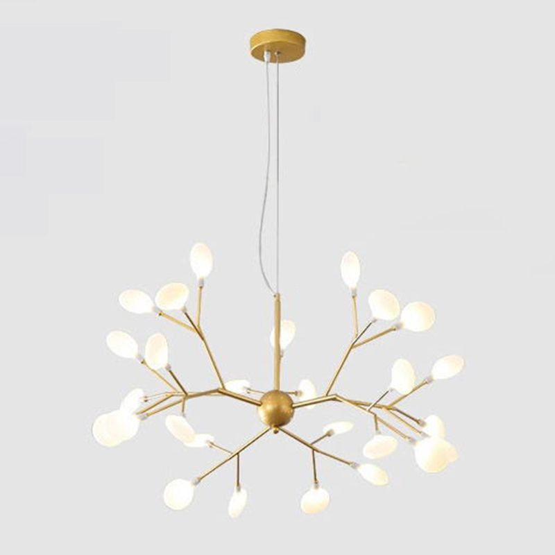 Metal Branch Pendant Lighting Modern Style Multi Lights Hanging Lamp