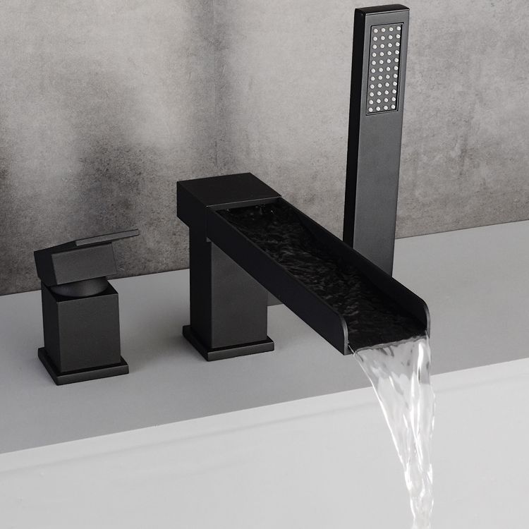Deck Mounted Bathroom Faucet Modern Style Copper Bathroom Faucet