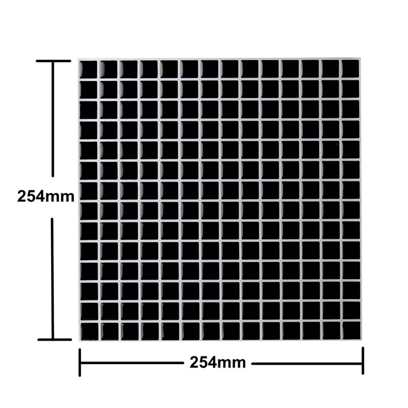 Gridded Wallpaper Panels Self-Adhesive Minimalist Kitchen Backsplash Wall Covering