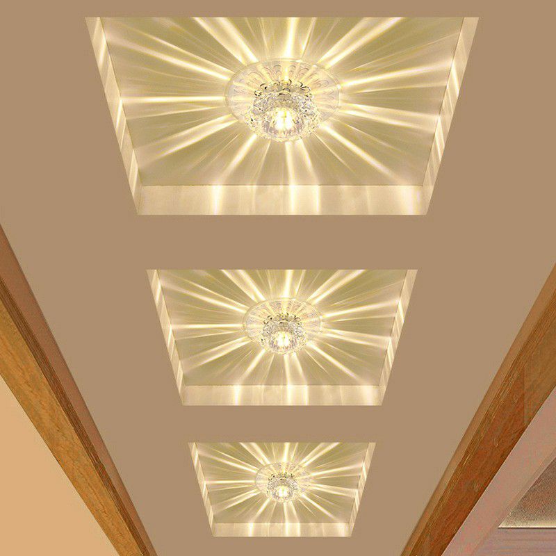 Blossom shade hallway encastré plafonnier cristal moderne LED encastré luminaire