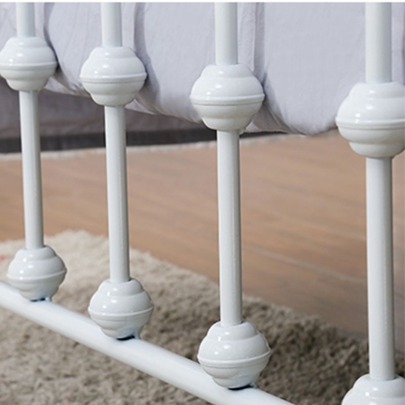 Industrial Metal Standard Bed, Open-Frame Arched Headboard Bed