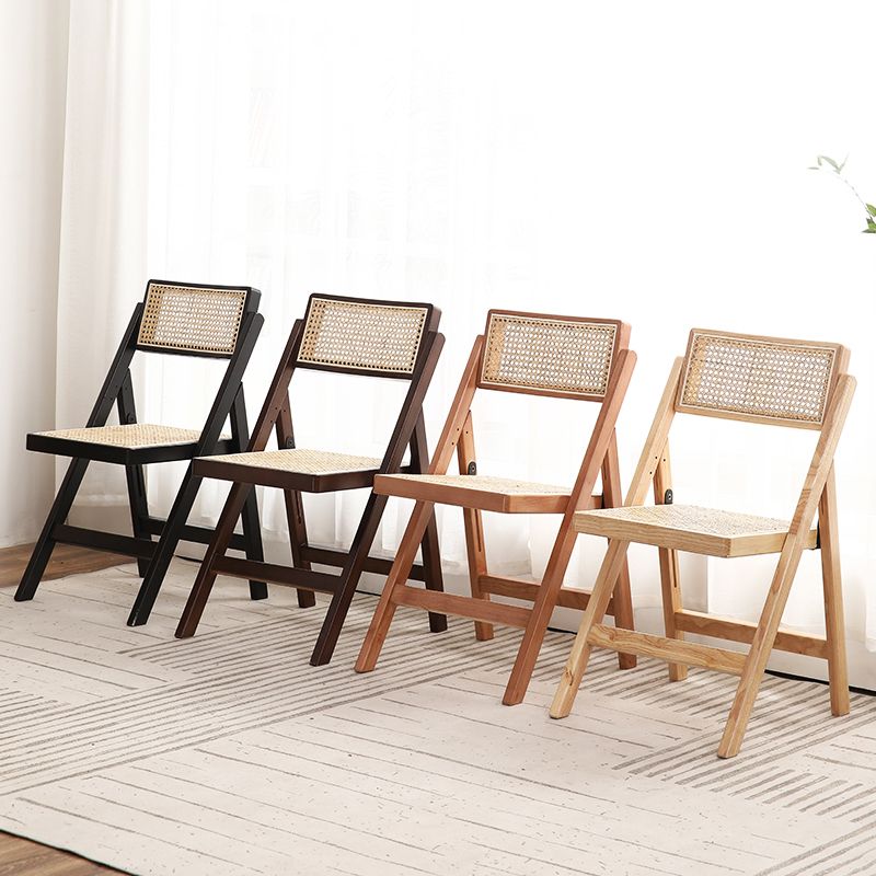 Eigentijdse stijl vouwstoel stoelloze open achterstoelen met houten benen