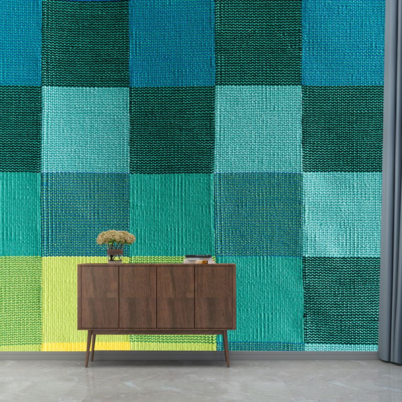 Stain Resistant Wall Mural Illustration Modern Geometric Bedroom Wallpaper