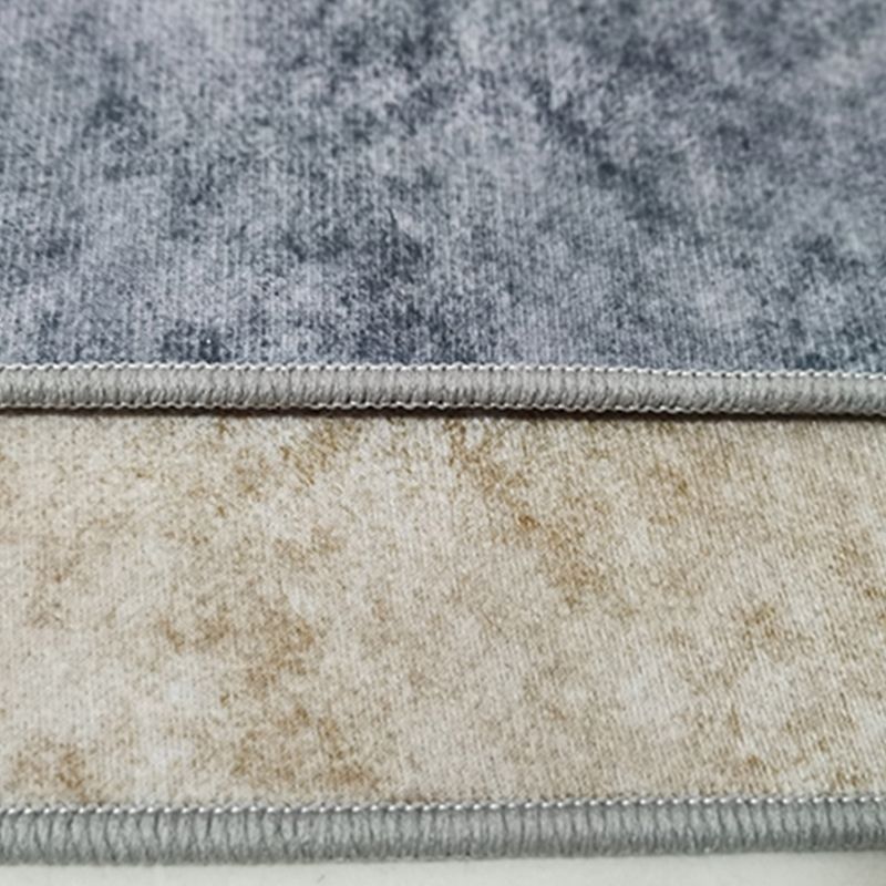 Modern Contrast Color Area Rug Polyester Area Carpet Stain Resistant Area Rug for Living Room
