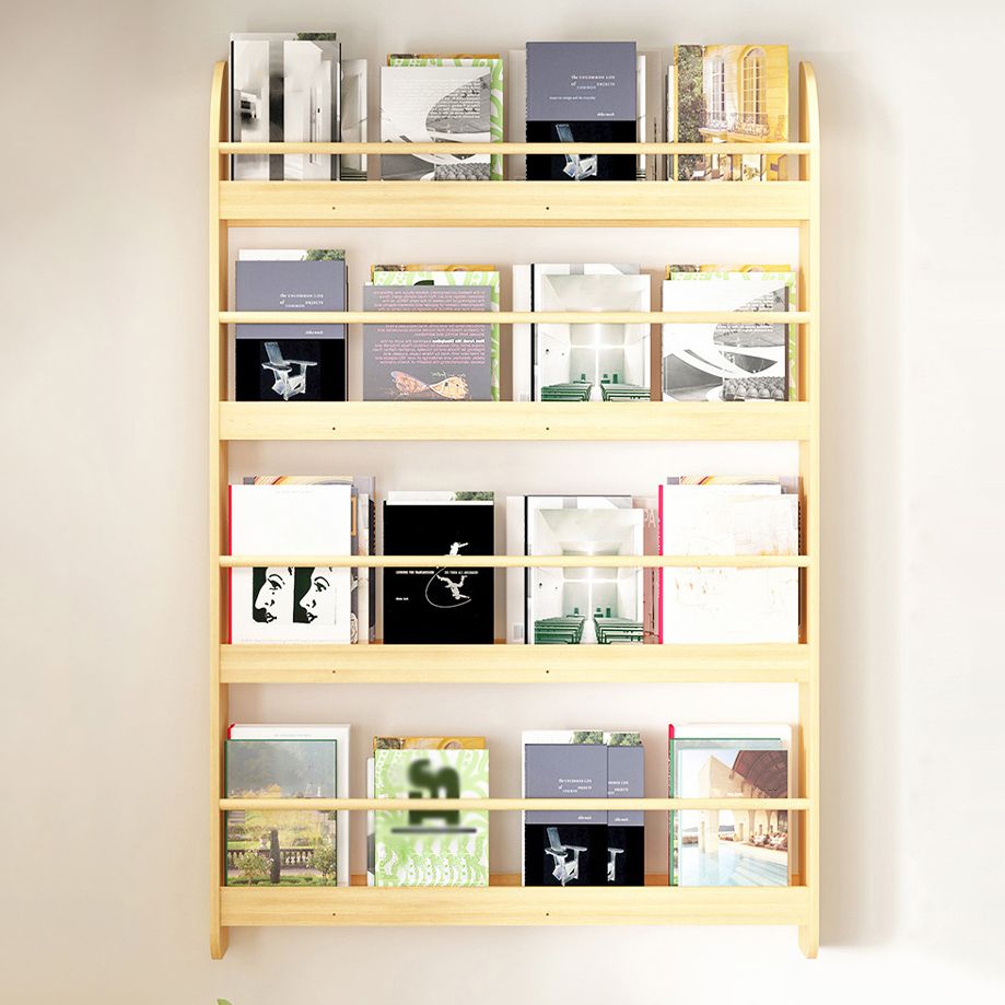 Libreria di unità murale contemporanea solida e fabbricazione di libreria in legno