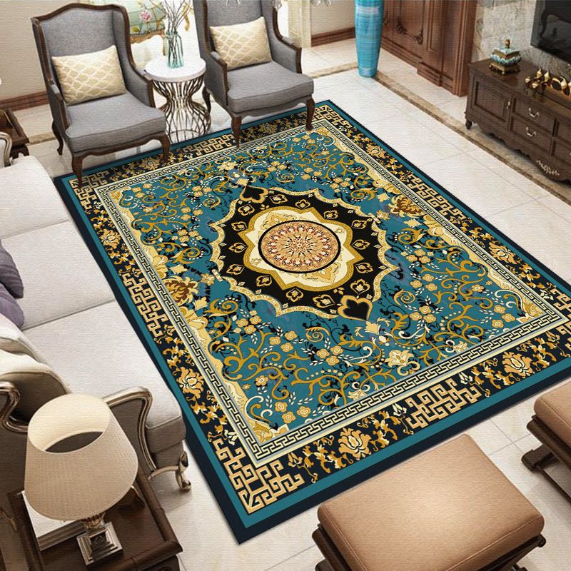 Tapis boho à chaux à chaux à chaux à chaux polyester le tapis lavable de machine non glissée pour animaux de compagnie pour animaux de compagnie pour décoration intérieure