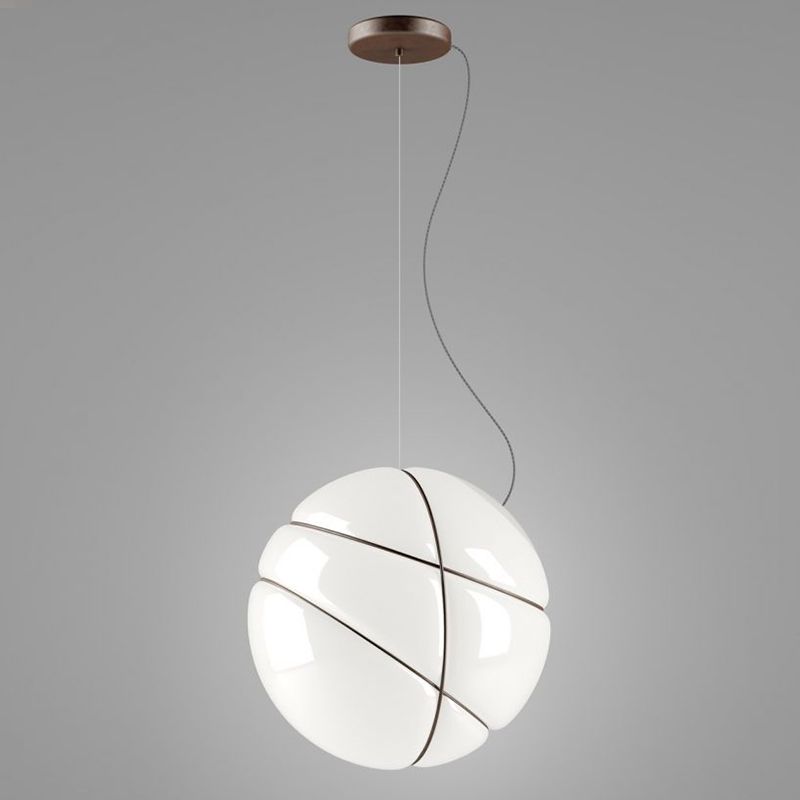 Global Ceiling Light Modernist White Glass 1 Bulb Dining Room Pendant Lighting
