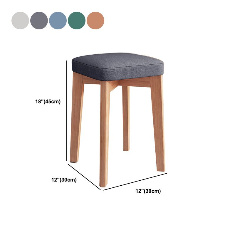 Modern Leather Ottoman Water Resistant Standard Square Chair Ottoman