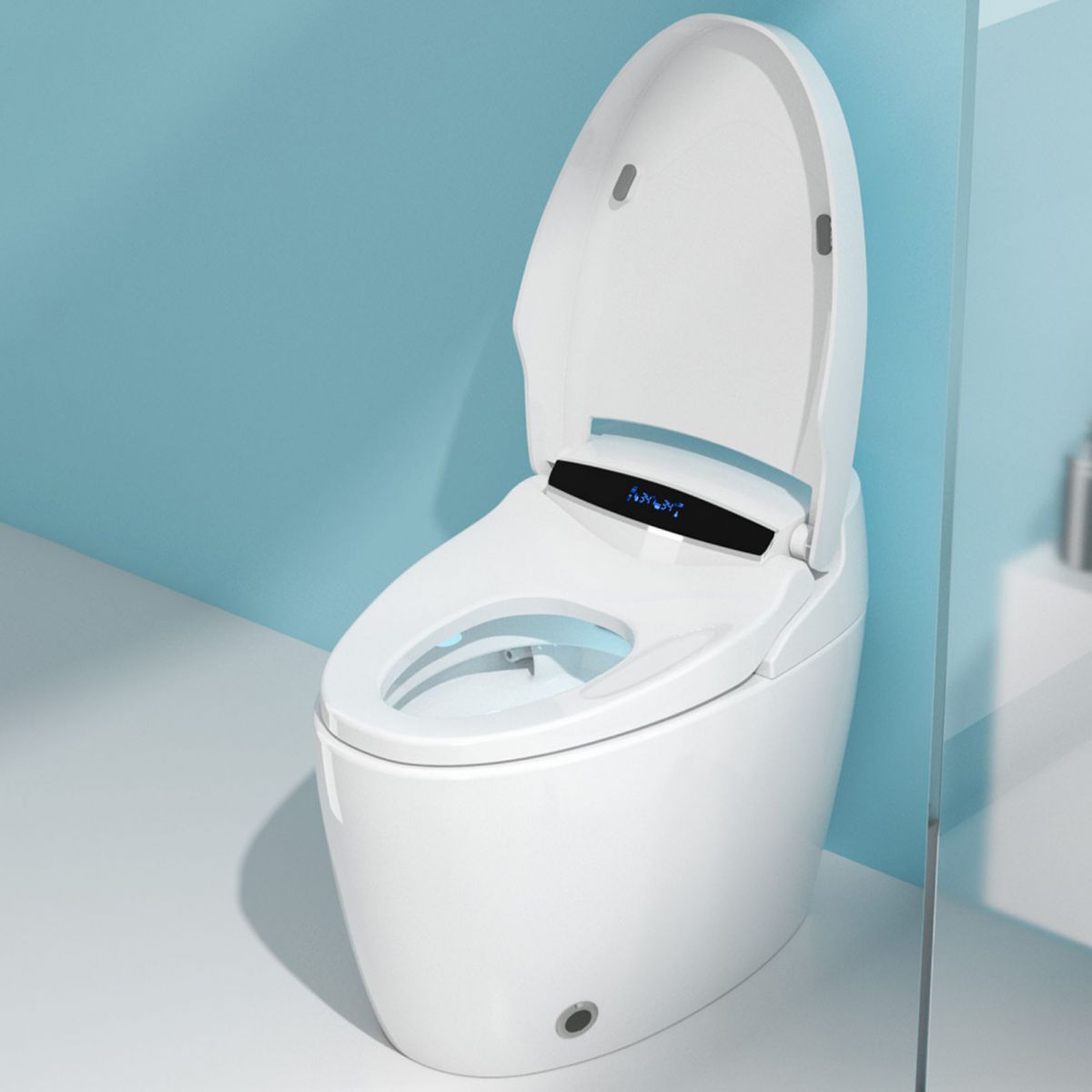 Porcelain Floor Mounted Toilet One-Piece Toilet Modern Toilet Bowl