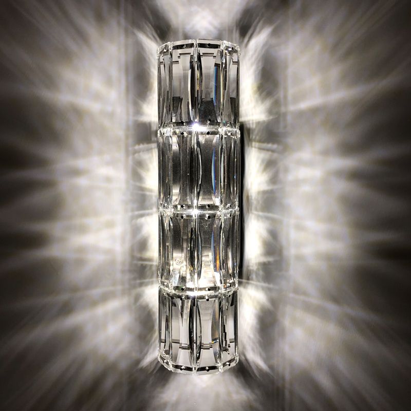 Transparante cilinderwand SCONCE Verlichting Moderne stijl Crystal Wall Mounted Lights